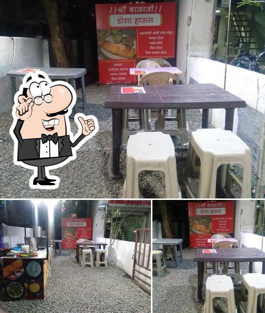 The interior of Shree Balaji Dosa House