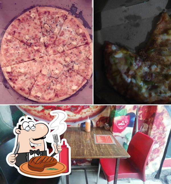 Try out meat meals at Tasty Bite Pizza