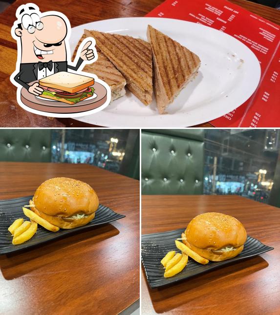Grilled cheese sandwich at The Burger Inn Cafe