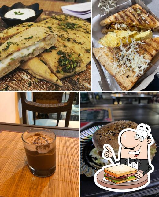 Grilled cheese sandwich at Thrive café