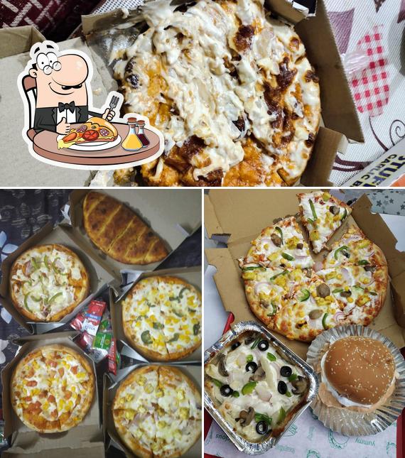 Pick pizza at Roms Pizza