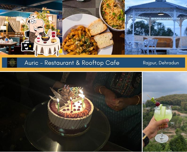 Food at Auric Restaurant & Rooftop Cafe