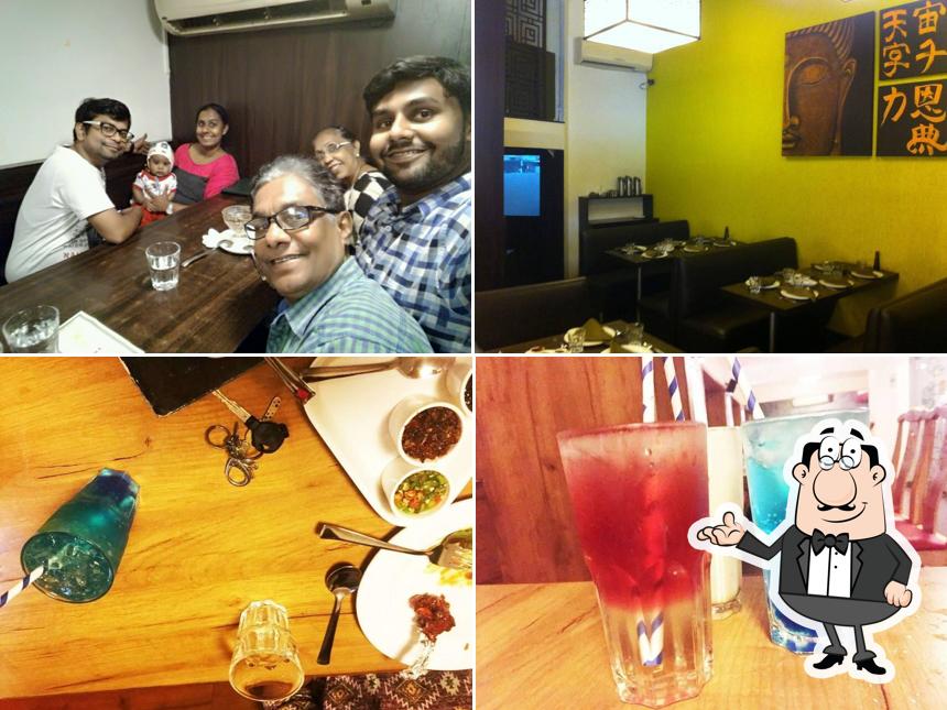 Take a seat at one of the tables at 5 Spice