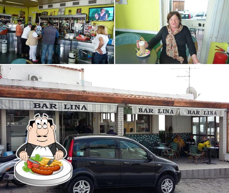 Guarda la foto che presenta la cibo e esterno di Bar Lina