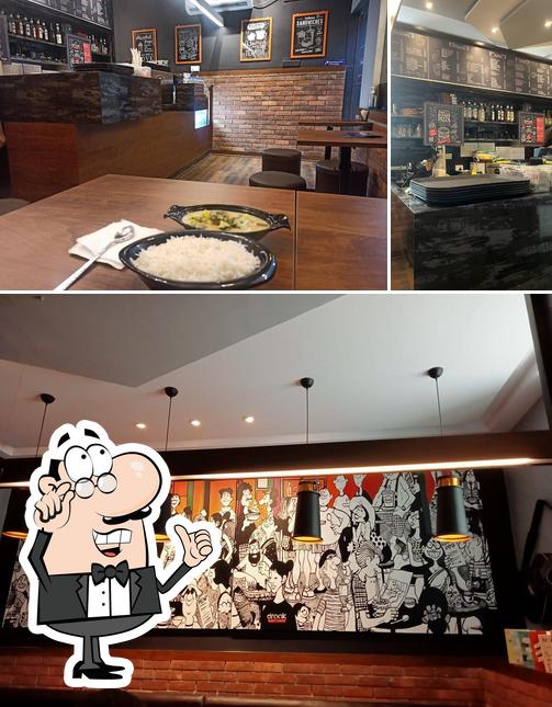 The interior of Draak Cafe
