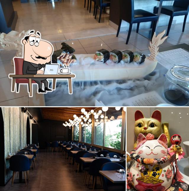 La foto della interni e bevanda di Kaguya fusion restaurant