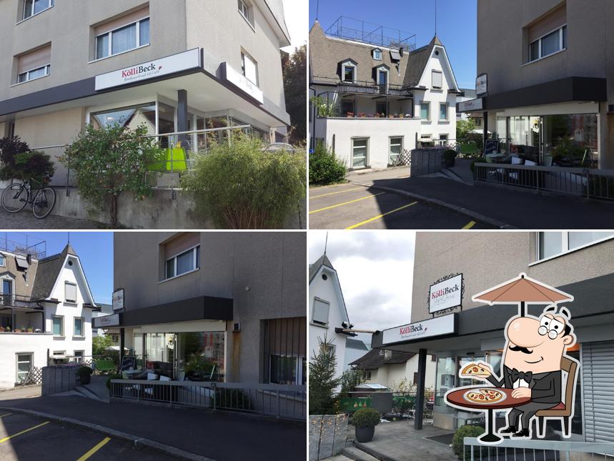 Goditi la vista dall'area esterna di KölliBeck