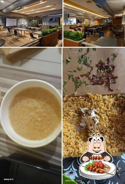 The restaurant's food and interior