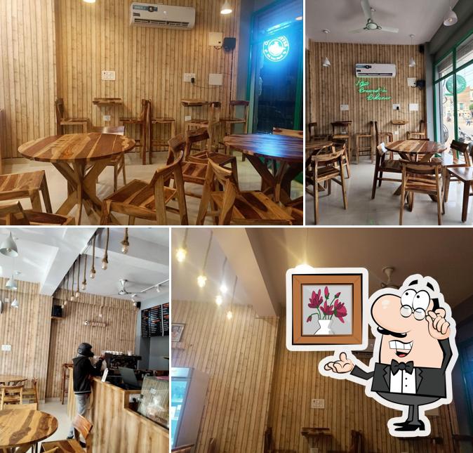 Take a seat at one of the tables at ONE COFFEE