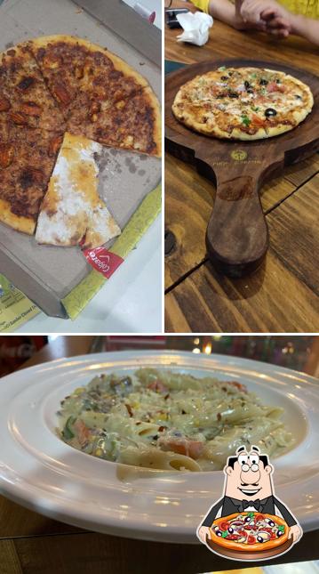 Try out pizza at Frost & Feather