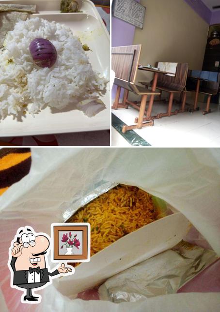 The photo of interior and food at Hotel Kolhapuri Thaska