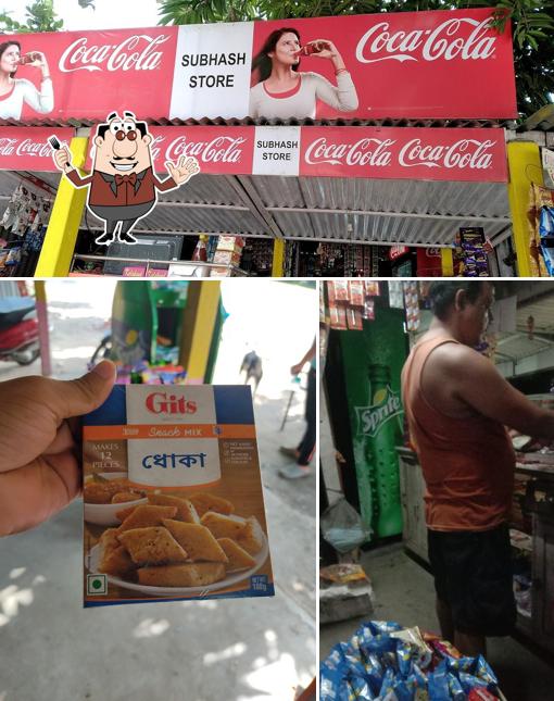 Check out the picture displaying food and beverage at Subhash Store