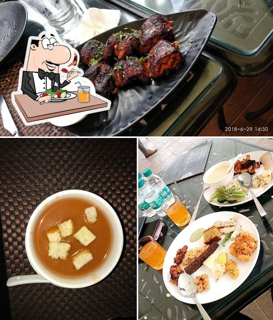 Food at The Ruby Hilltop Restaurant