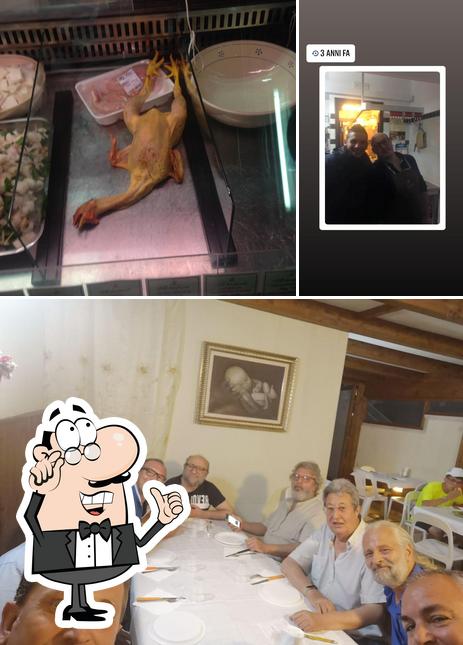 Dai un’occhiata alla immagine che mostra la interni e cibo di Ai tre punti