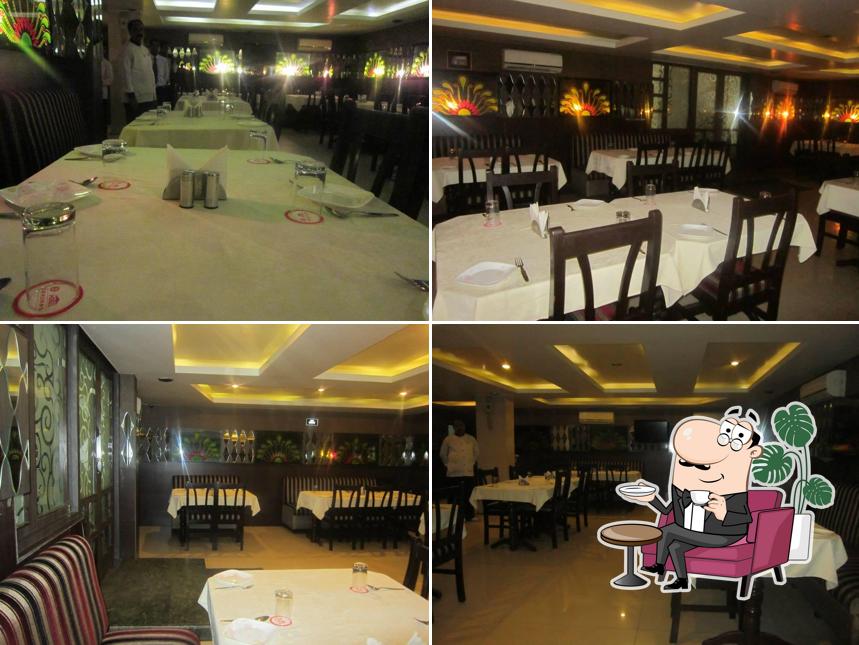 The interior of Hotel Darshan