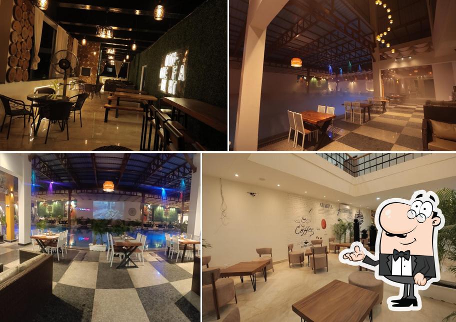 Take a seat at one of the tables at NEO Club