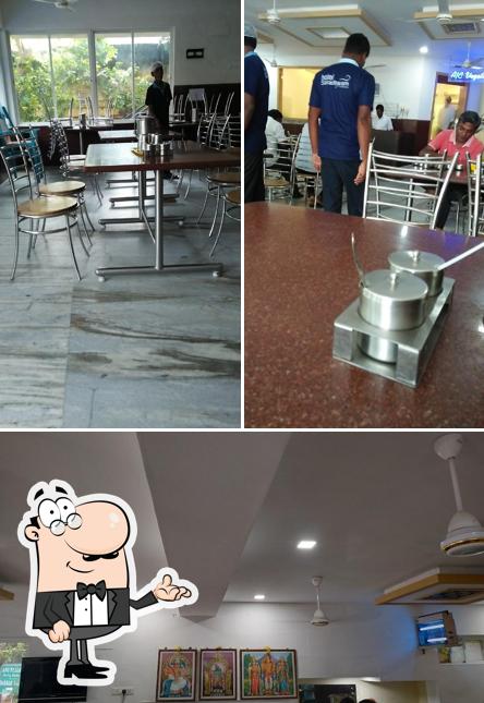 The interior of Pallavi Restaurant