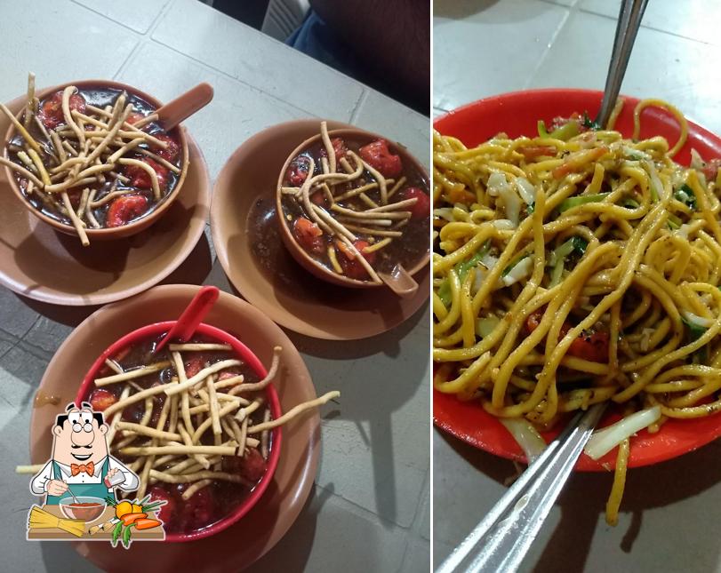 Spaghetti bolognese at Ashapura Chinese Corner