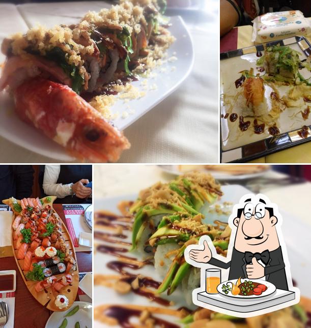 Platti al Ristorante Cinese Giapponese Thailandese Foglia d'oro