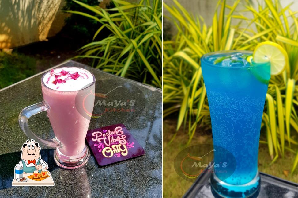 Enjoy a drink at MaYa's Kitchen