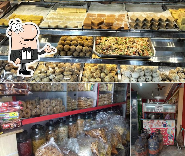 The interior of New Sree Narayana Sweets And Bakes