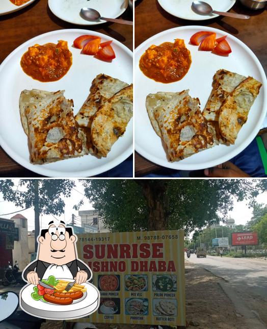 Take a look at the image depicting food and exterior at Sunrise Dhaba