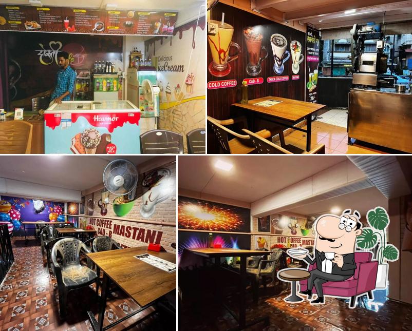 The interior of Sandy's Dosti cafe