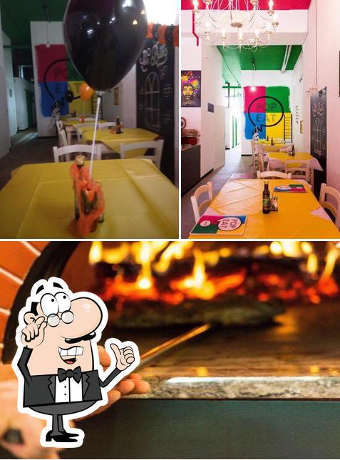 Gli interni di Pop Eat