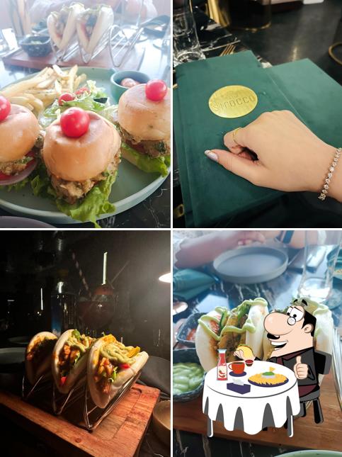 Order a burger at Sirocco