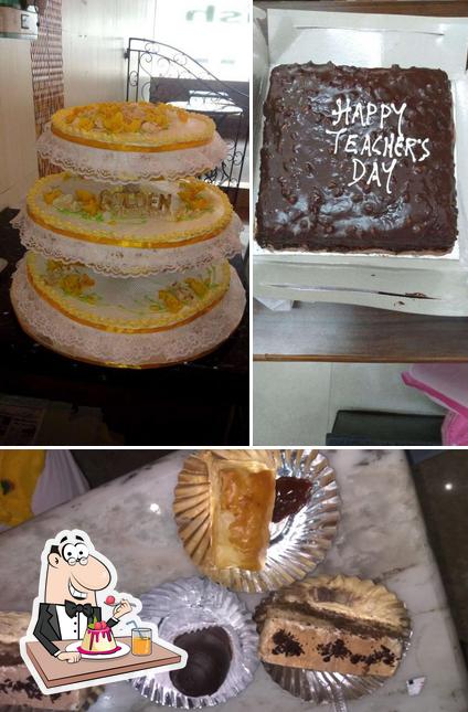 Relish Bistupur serves a selection of desserts