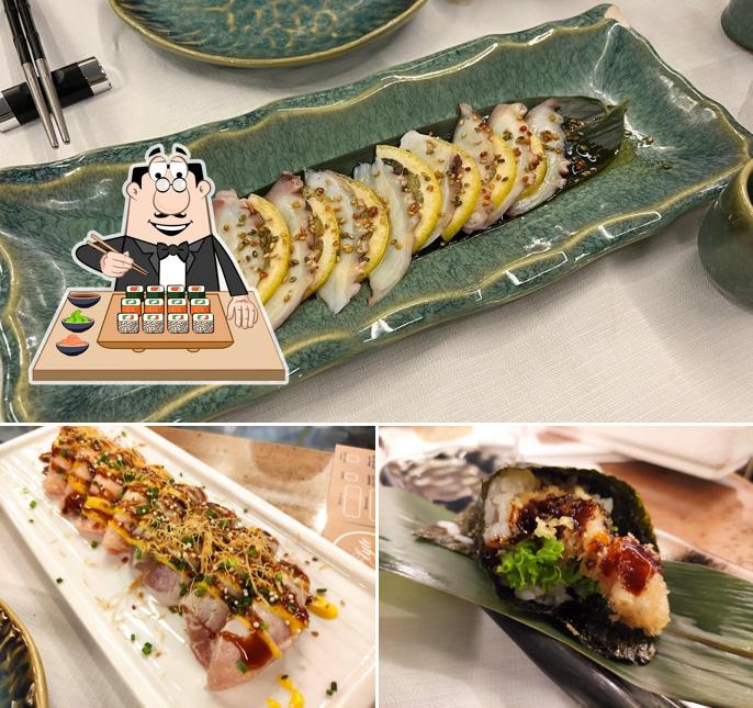 Scegli le varie opzioni di sushi