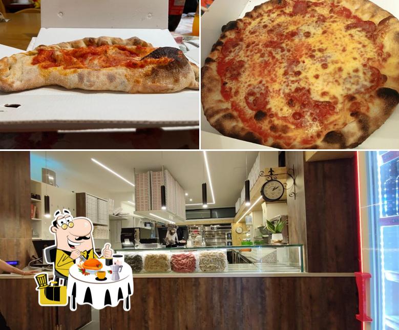 Tra le diverse cose da Imperial Pizzeria e Pizza Lab si possono trovare la cibo e interni