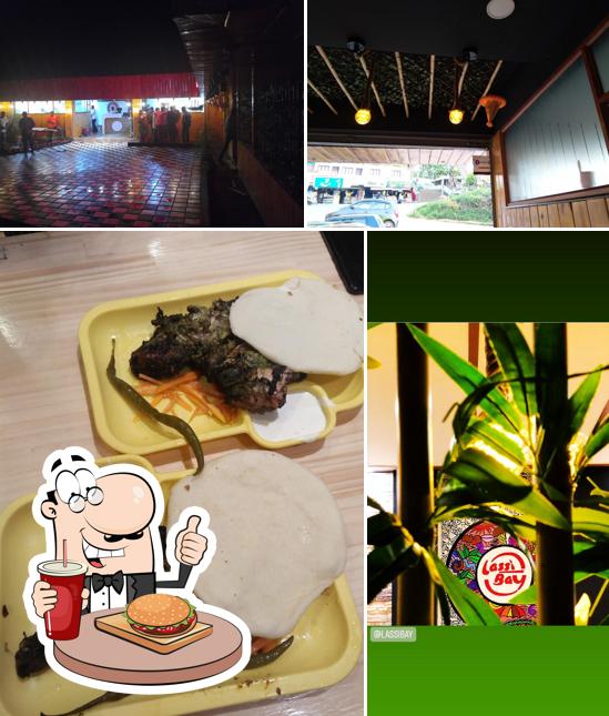 Order a burger at Lassi Bay