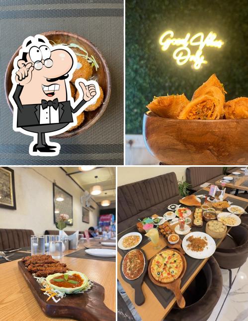 Check out the image showing interior and food at Mishri