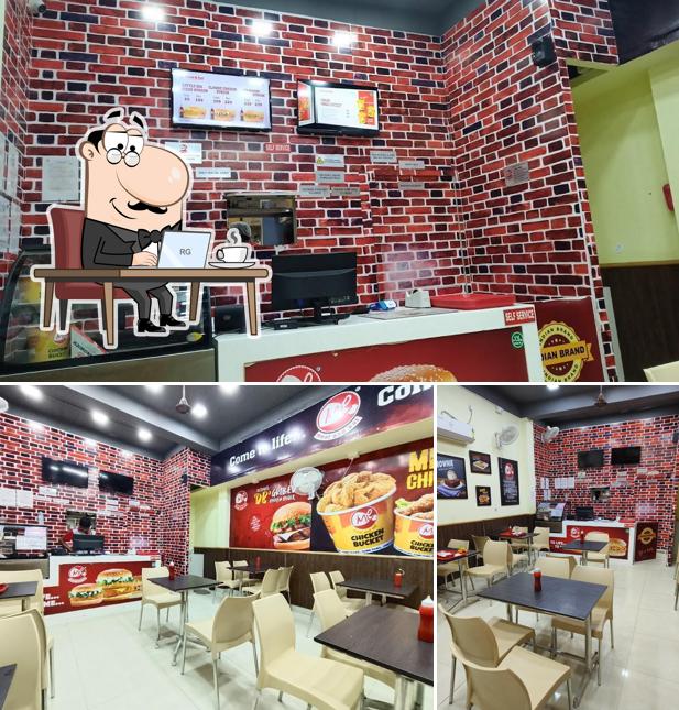 The interior of Meat and Eat - Kovilpatti