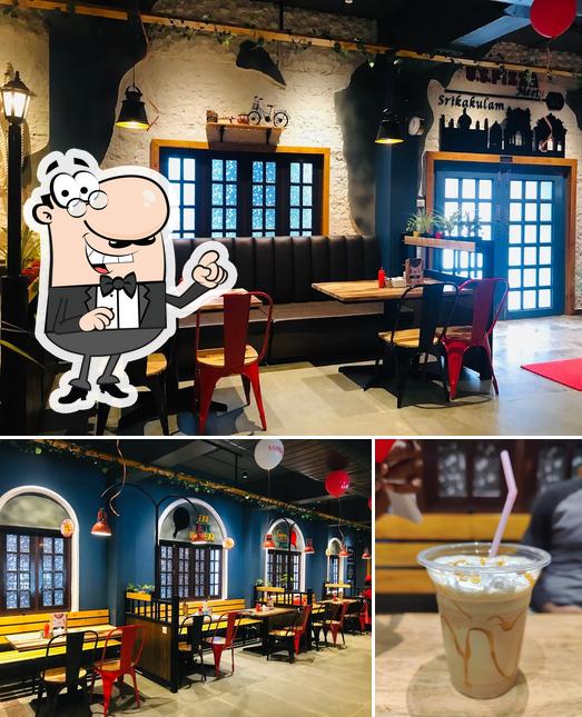 Check out the picture showing interior and beverage at SLS Food Court