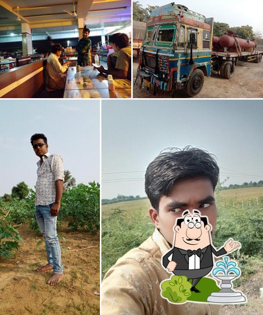 The exterior of Yadav Aai Mata Dhaba