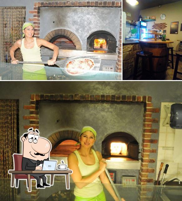 Gli interni di Voglia di Pizza