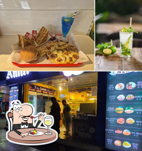 7byseven Cafe & Ice Cream Parlour is distinguished by food and interior