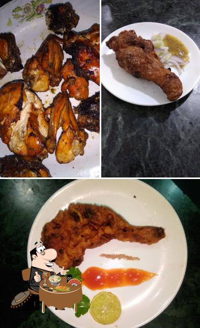 Food at Friends Chicken Corner