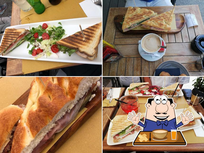 Club sandwich al Panino Buono - vista Lago Como