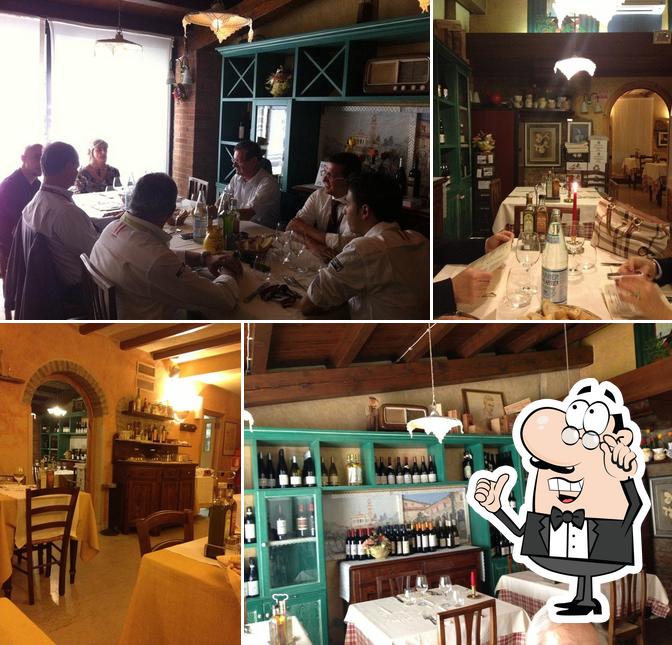 Gli interni di Antica Trattoria Dante