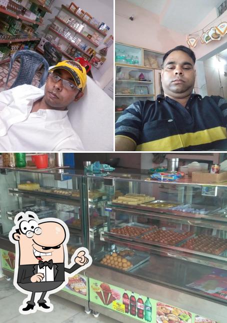 The photo of interior and food at Bombey Sweet House