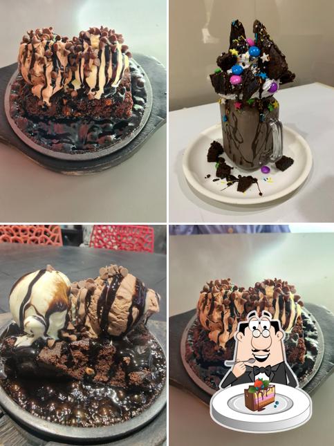 Chocolate cake at Dinshaws Cream Studio
