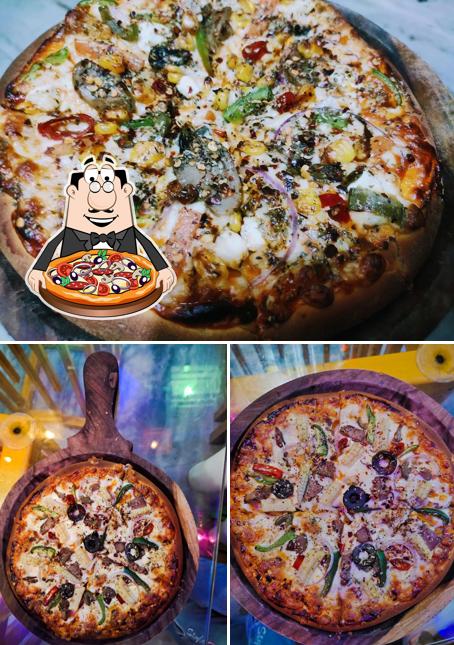 Get pizza at Food ON Fire