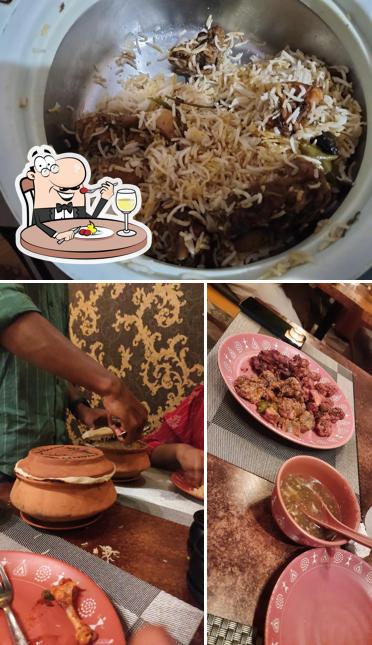 Food at Raju Gari Kodi Pulao