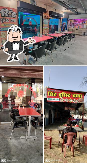 The interior of Singh Tourist Dhaba