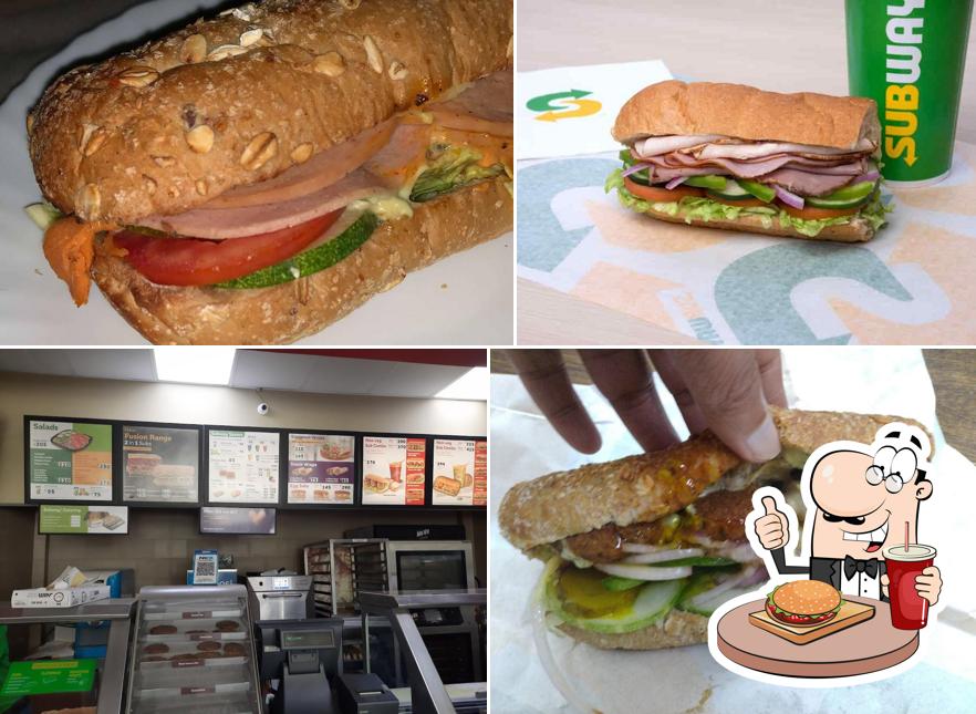 Try out one of the burgers served at Subway