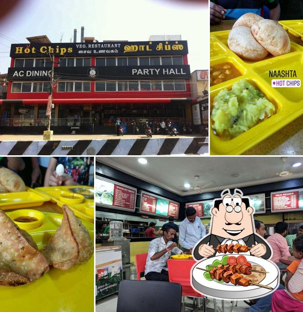 Food at Hot Chips Veg Restaurant