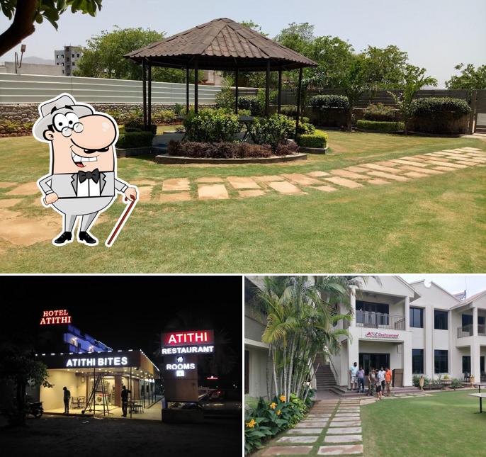 Take a look at the outside area of Atithi Garden Restaurant